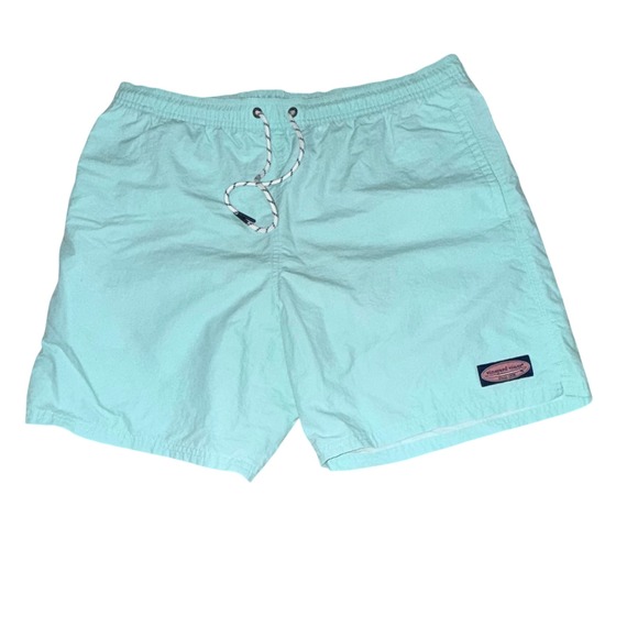 Vineyard Vines Other - Vineyard Vines Swim Trunks Men L Mint Green EUC Mesh Lined Drawstring Beach